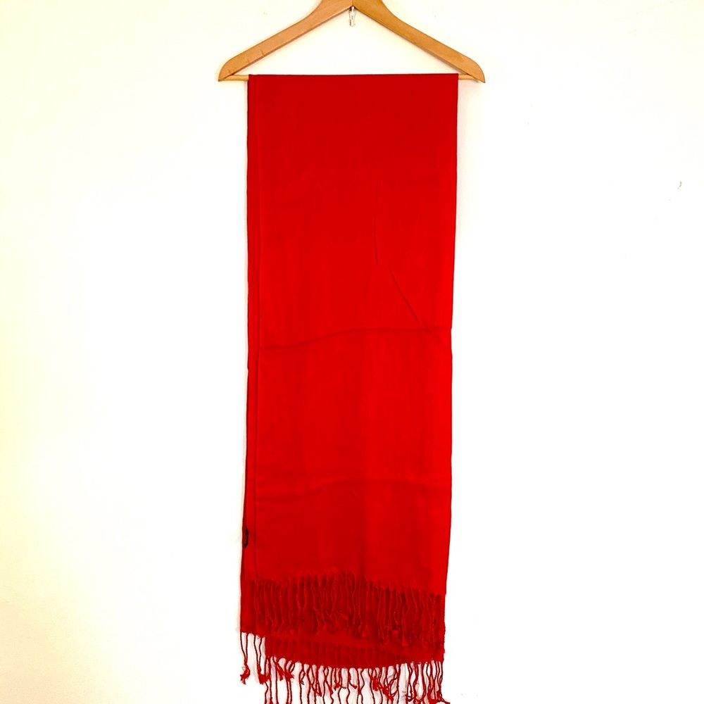 POSHER CHEAP 😋 NWT RED CHINOIS LARGE PASHMINA